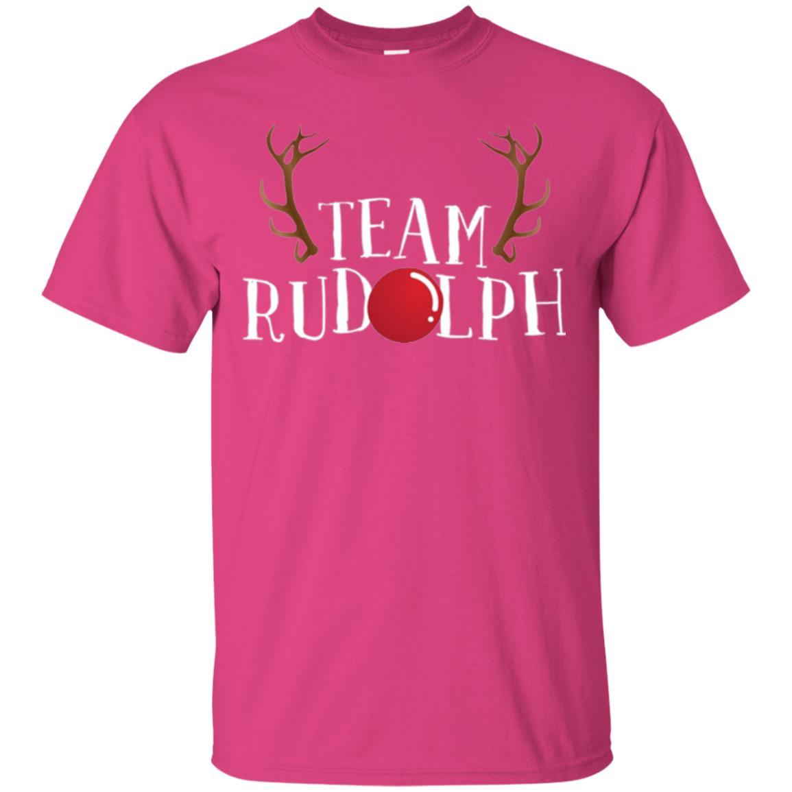 Christmas T-shirt Reindeer Team Rudolph Heliconia