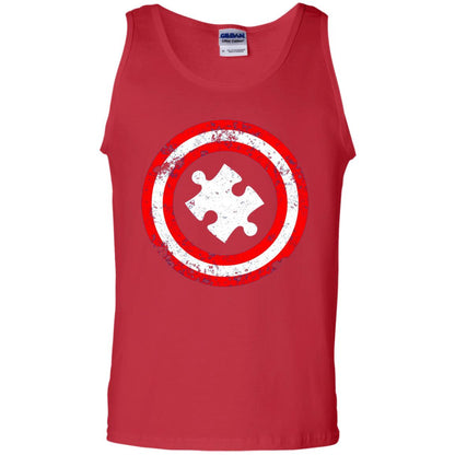 Captain Autism Superhero Autism Awareness Shirt Red