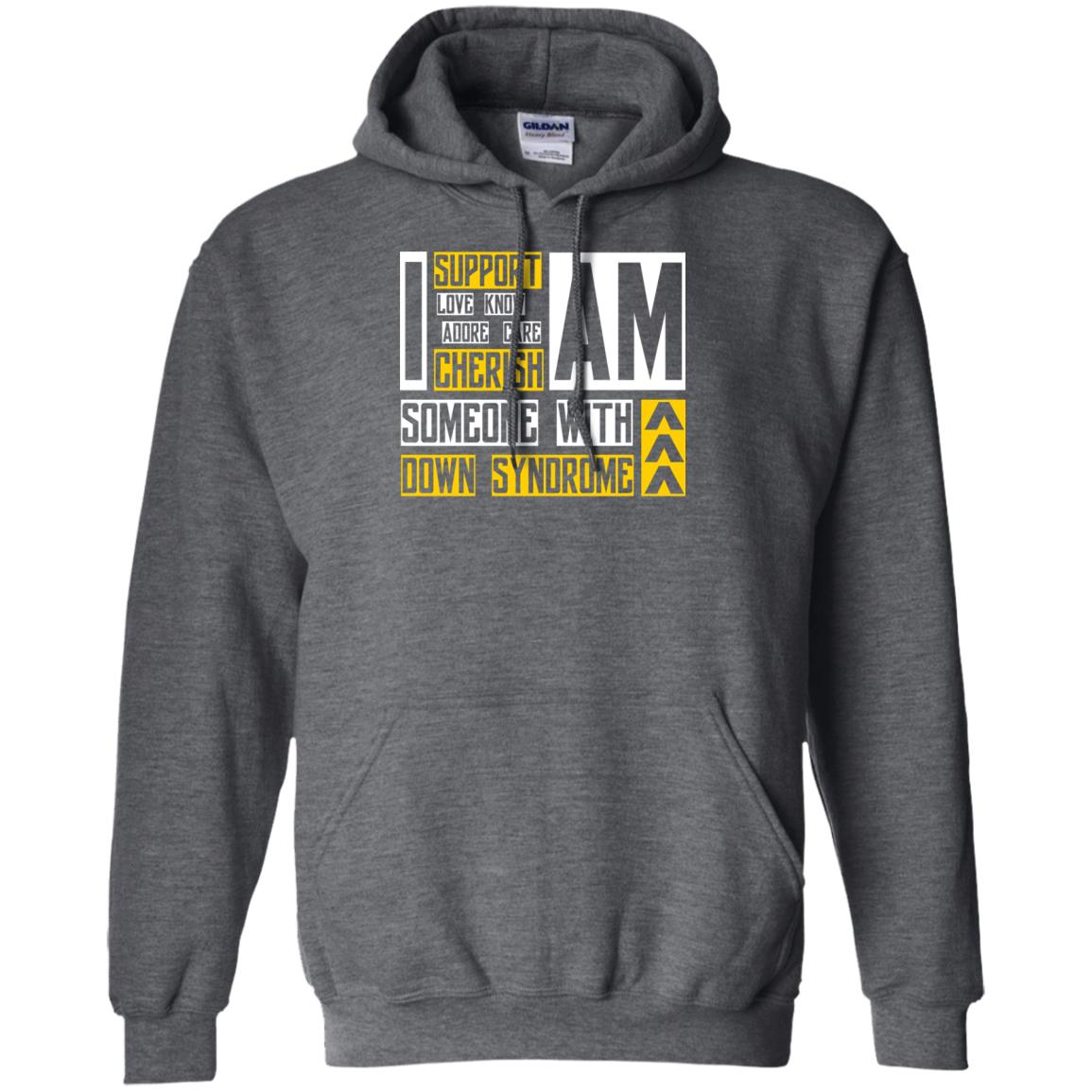 I Am Someone With Down Syndrome Gift Shirt For Down Syndrome Awareness T-shirt Dark Heather