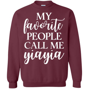 Nana T-shirt My Favorite People Call Me Yiayia