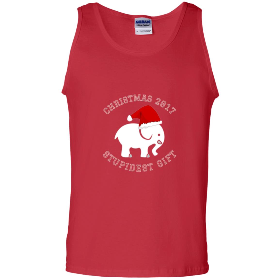 Christmas T-shirt White Elephant Christmas 2017 Stupidest Gift Red