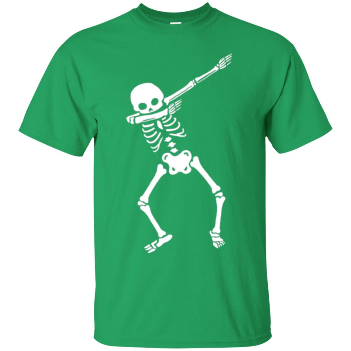 Dabbing Skeleton T Shirt Irish Green