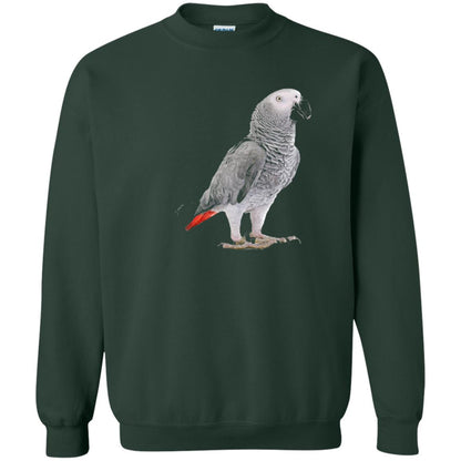 Funny African Grey Parrot Bird T-shirt Forest Green