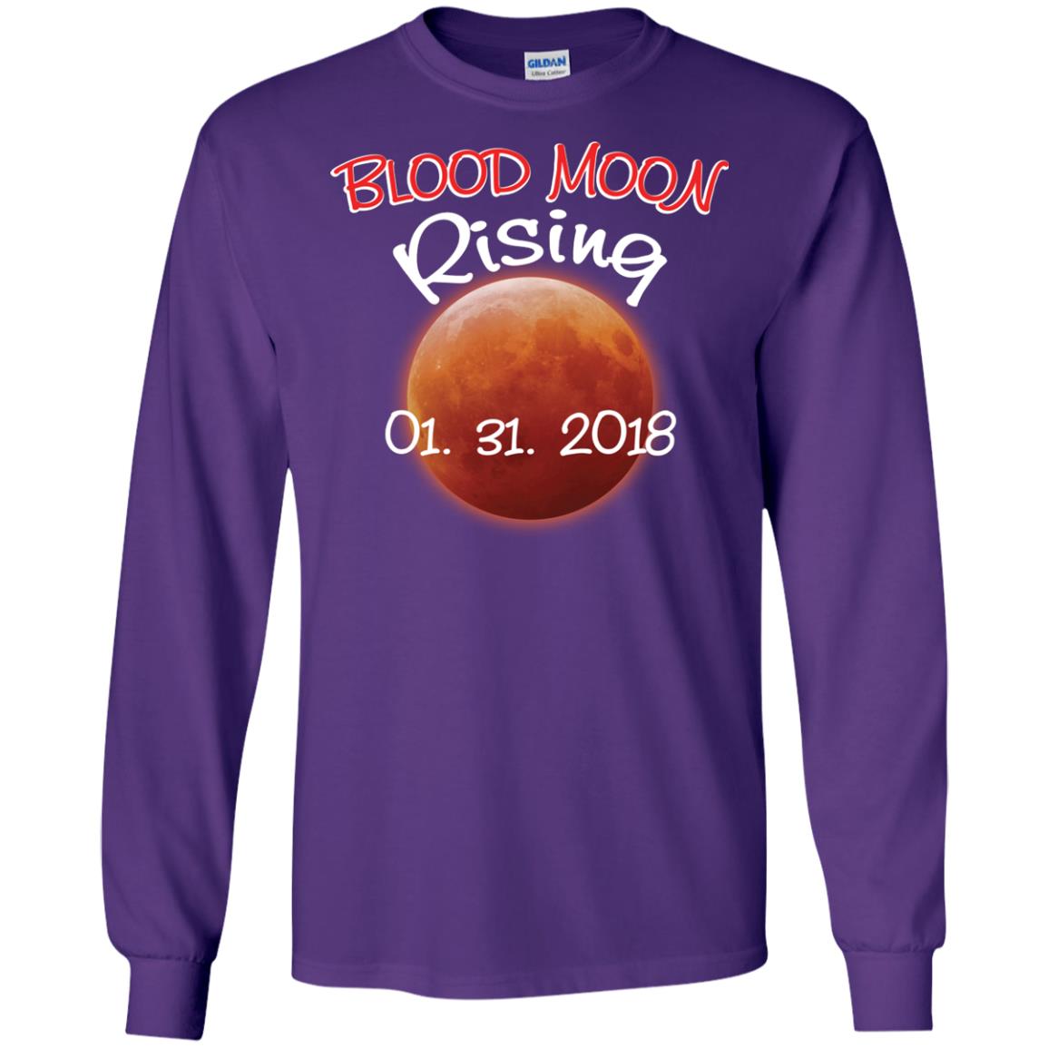 Blood Moon T-shirt Rising 01.31.2018 Purple