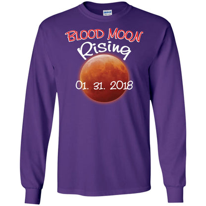 Blood Moon T-shirt Rising 01.31.2018 Purple