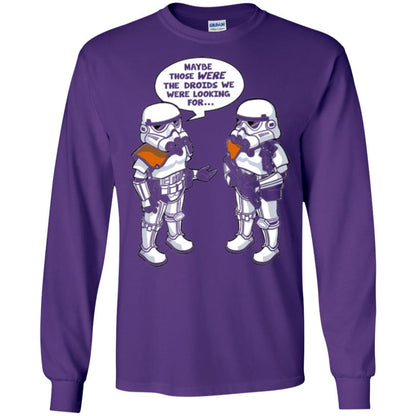 Stormtroopers T-Shirt Maybe Those Were The Droids We Were Looking For Purple