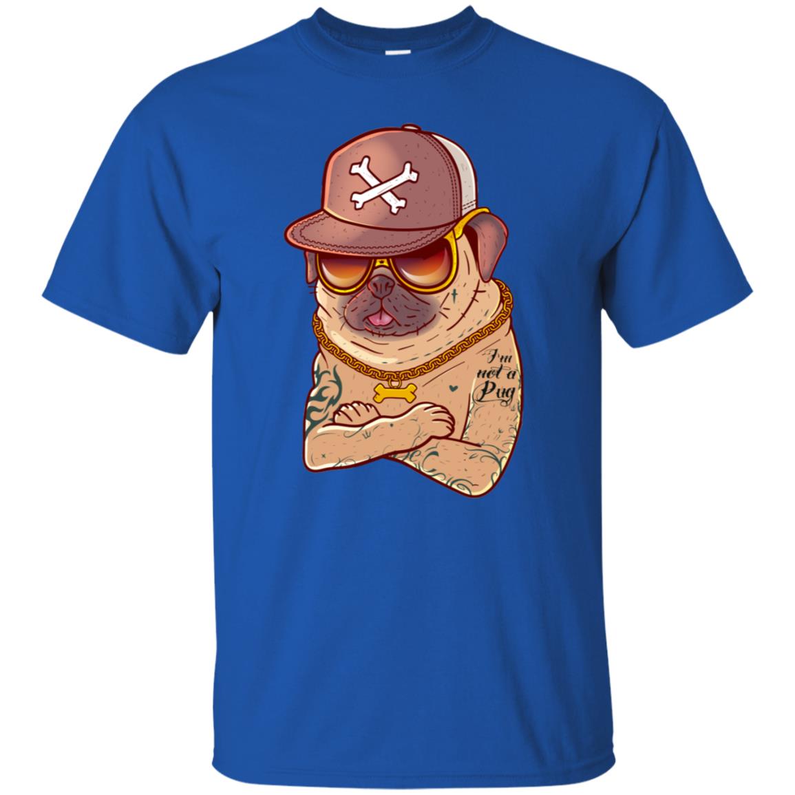 I'm Not A Pug Tattoo Dog Owner Shirt Royal
