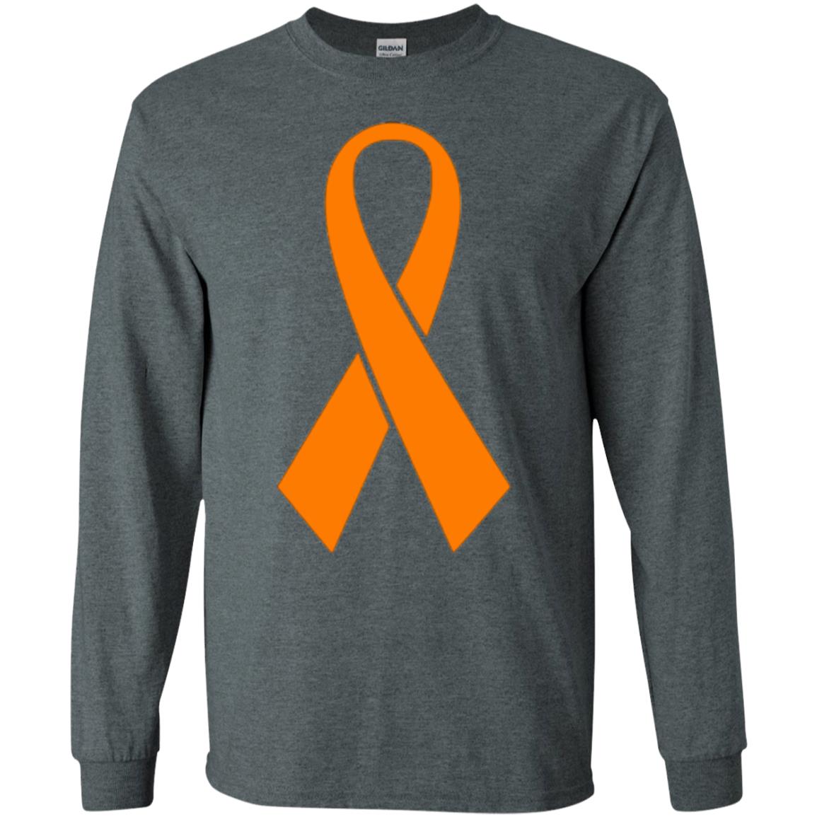 Orange Ribbon Gun Violence Awareness Anti Gun T-shirt Dark Heather
