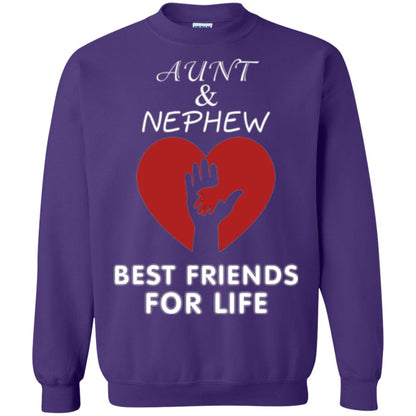 Family T-shirt Aunt And Nephew Best Friends For Life Purple