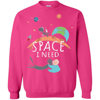 Funny Astronaut Universe Pun T-shirt I Need Space Heliconia