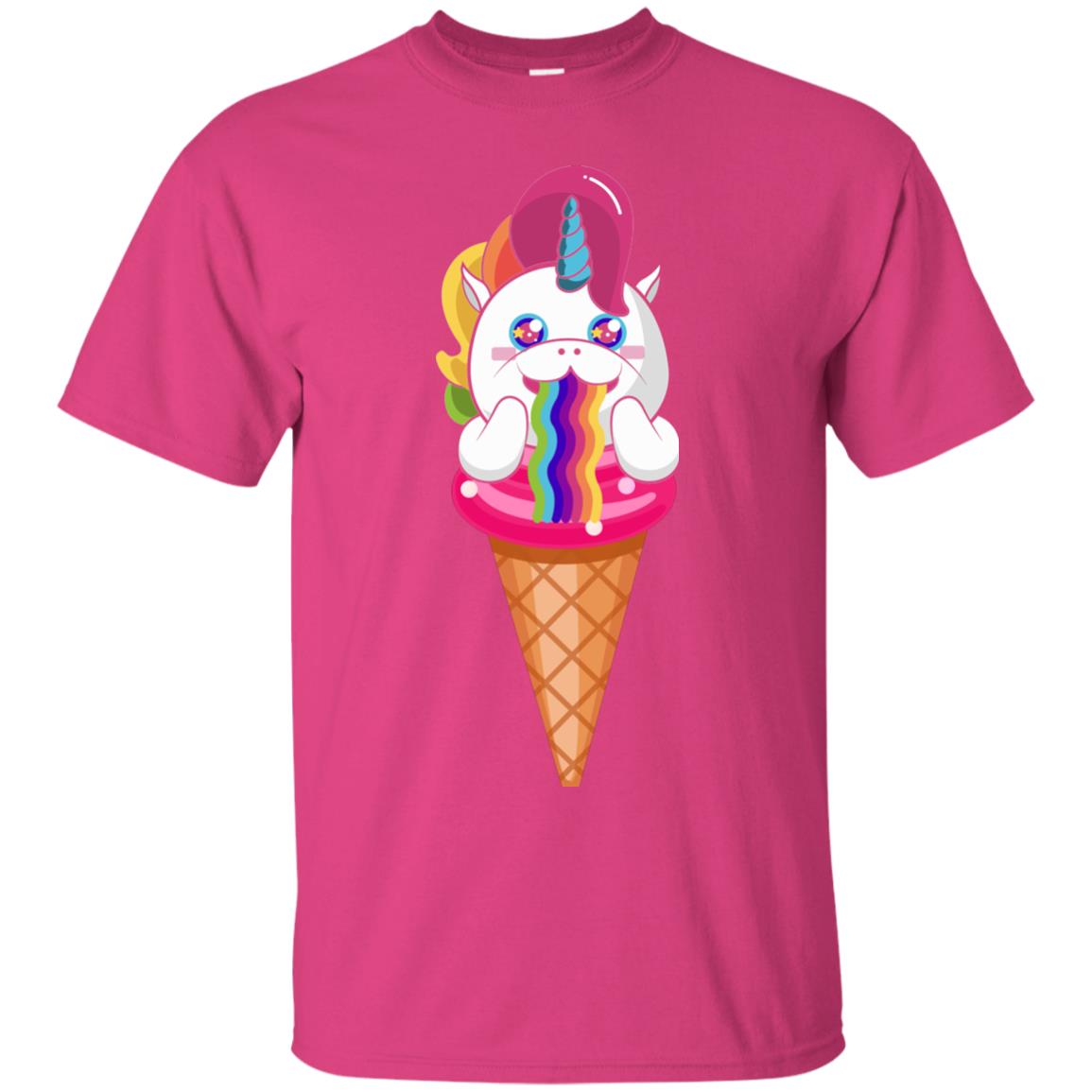 Unicorn Ice Cream Shirt Heliconia