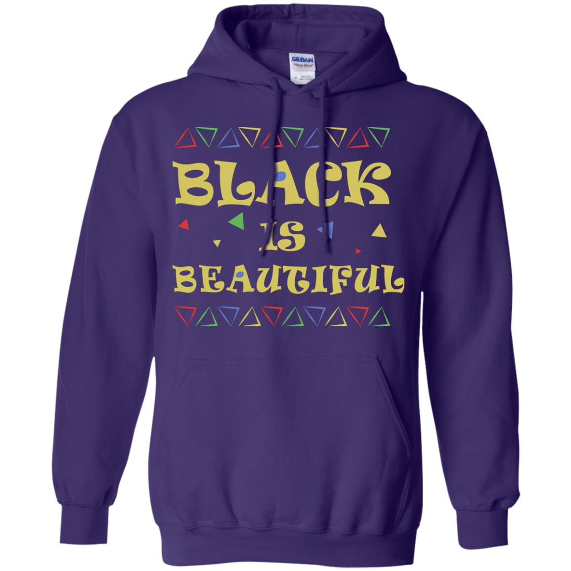 African American T-shirt Black Is Beautiful Purple