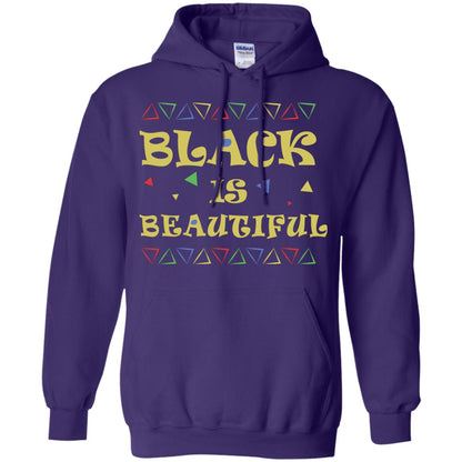 African American T-shirt Black Is Beautiful Purple