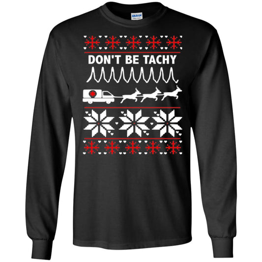 Cardiac Nurse T-shirt Don_t Be Tachy Black