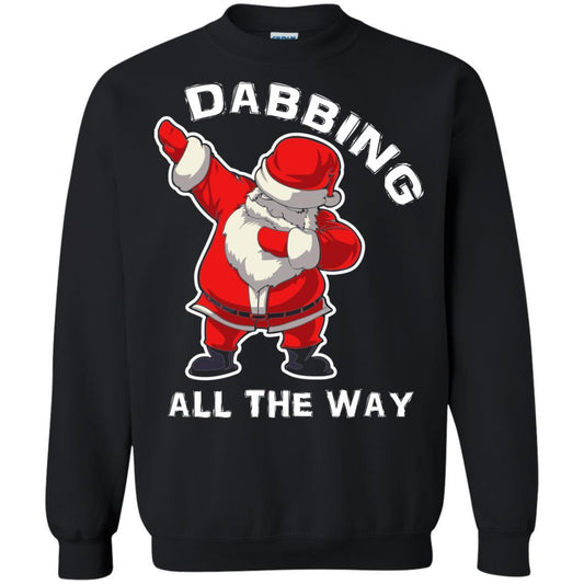 Chirstmas T-shirt Dabbing All The Way Black