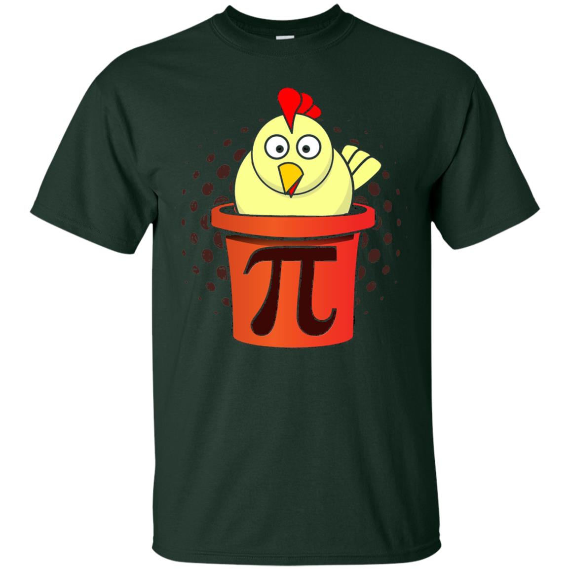 Chicken Pot Pi Funny Math T-shirt Forest