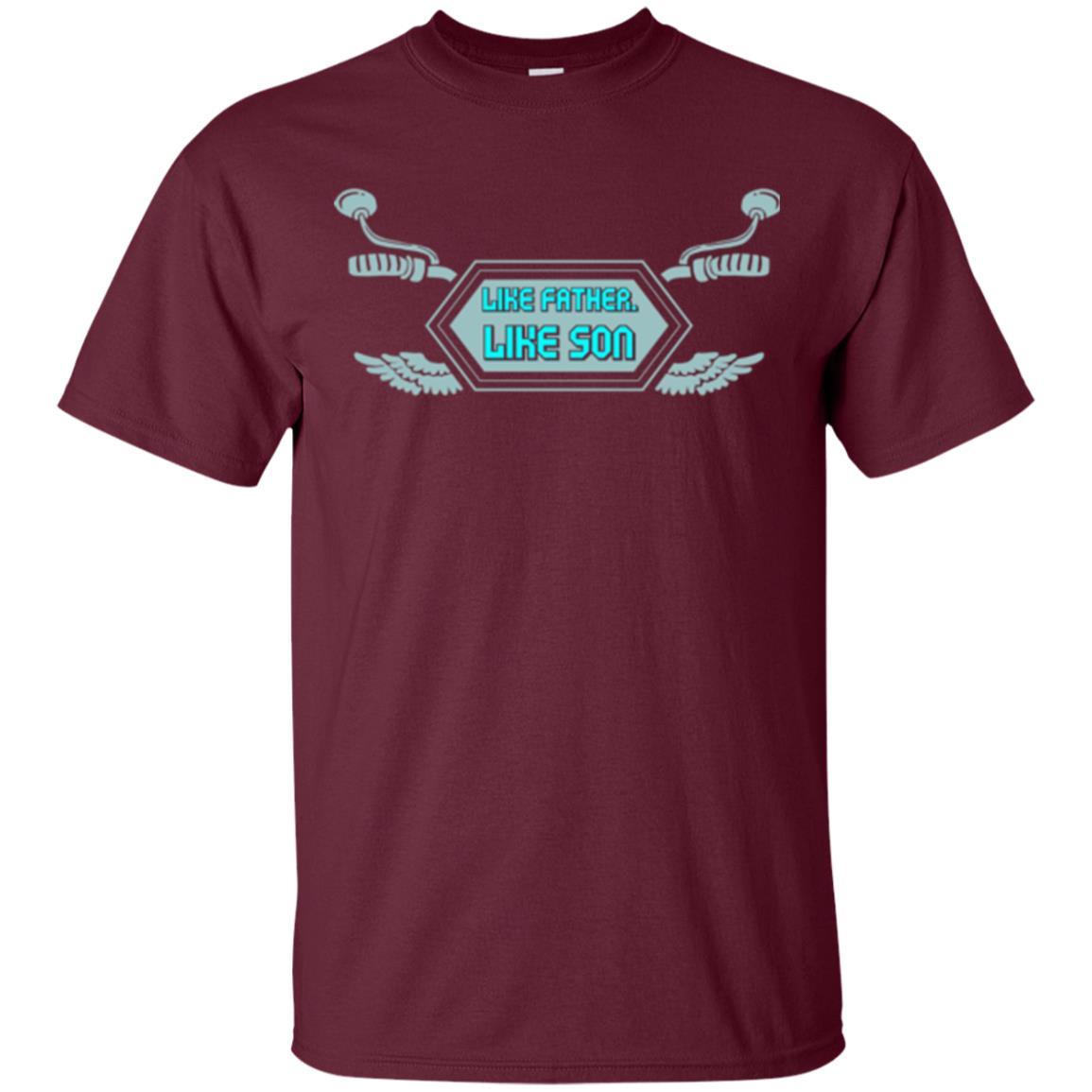 Motocross T-shirt Like Father Like Son Maroon