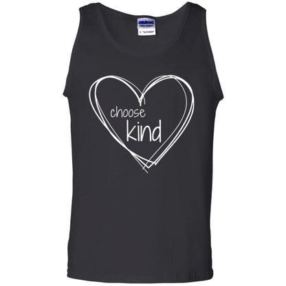 Anti-bullying T-shirt Choose Kind In White Heart Black