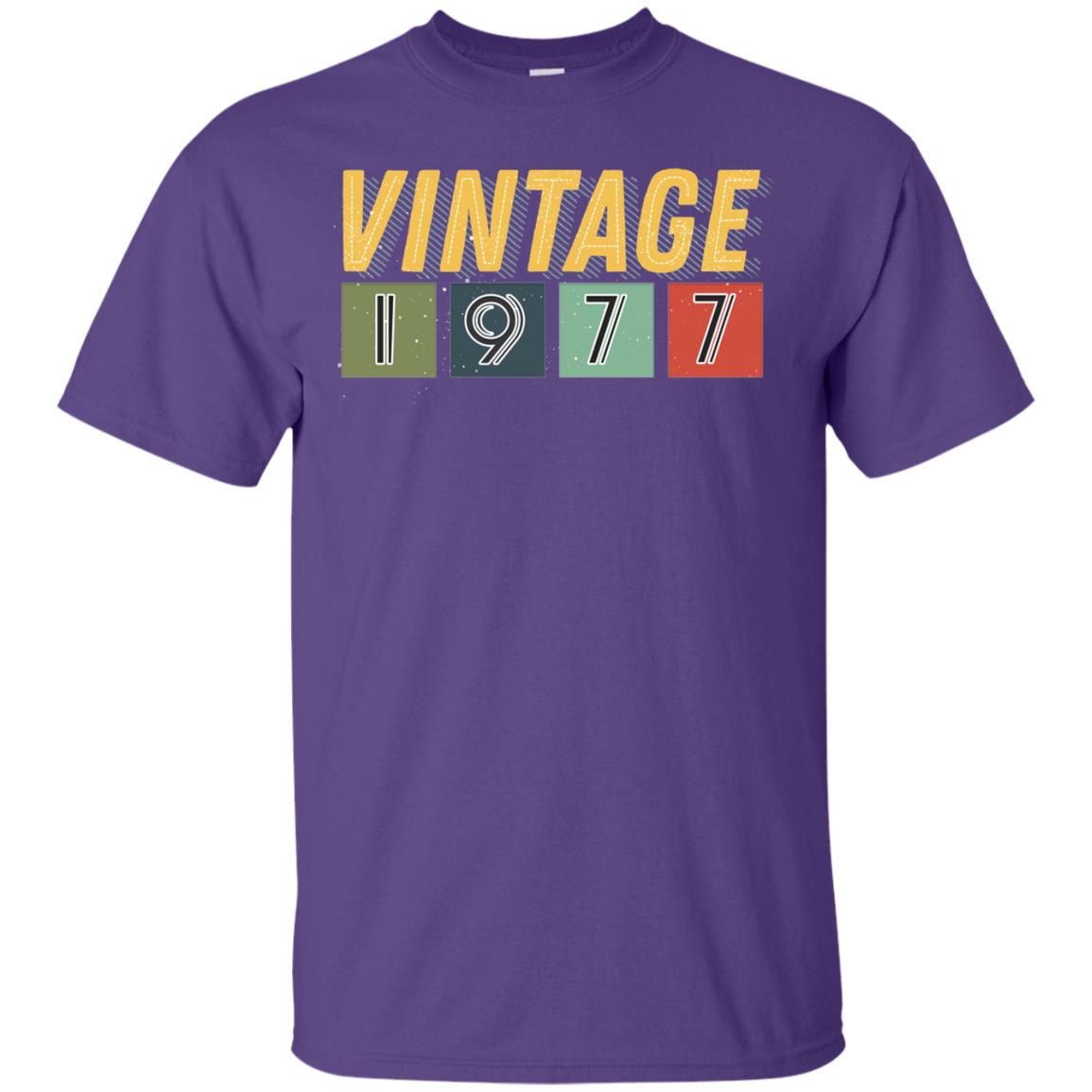 Vintage 1977 41th Birthday Gift Shirt For Mens Or Womens Purple
