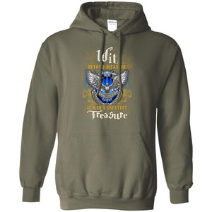 Wit Beyond Measure Is Man's Greatest Treasure Ravenclaw House Harry Potter Fan ShirtG185 Gildan Pullover Hoodie 8 oz.