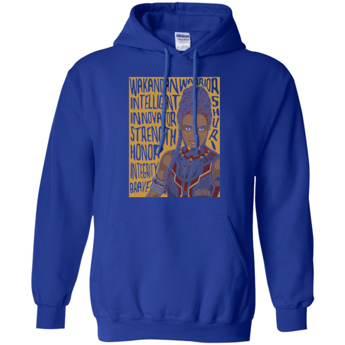 Black Panther Movie Shuri Word Art T-shirt Royal