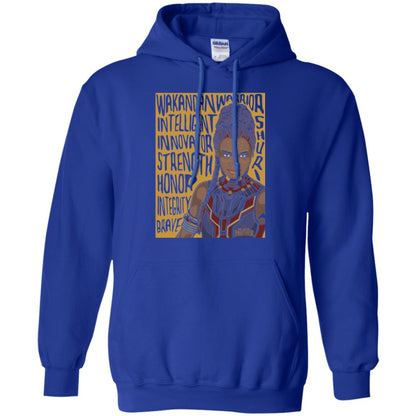 Black Panther Movie Shuri Word Art T-shirt Royal