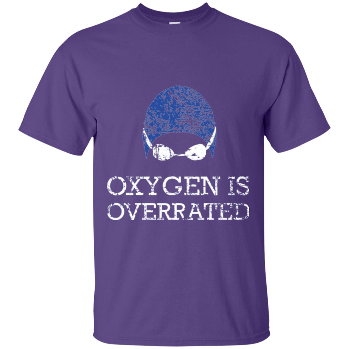 Swimming Lover T-shirt Oxygen Is Overrated Purple