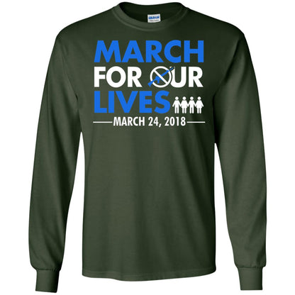 March For Our Lives March 24 2018 Gun Control T-shirt Forest Green