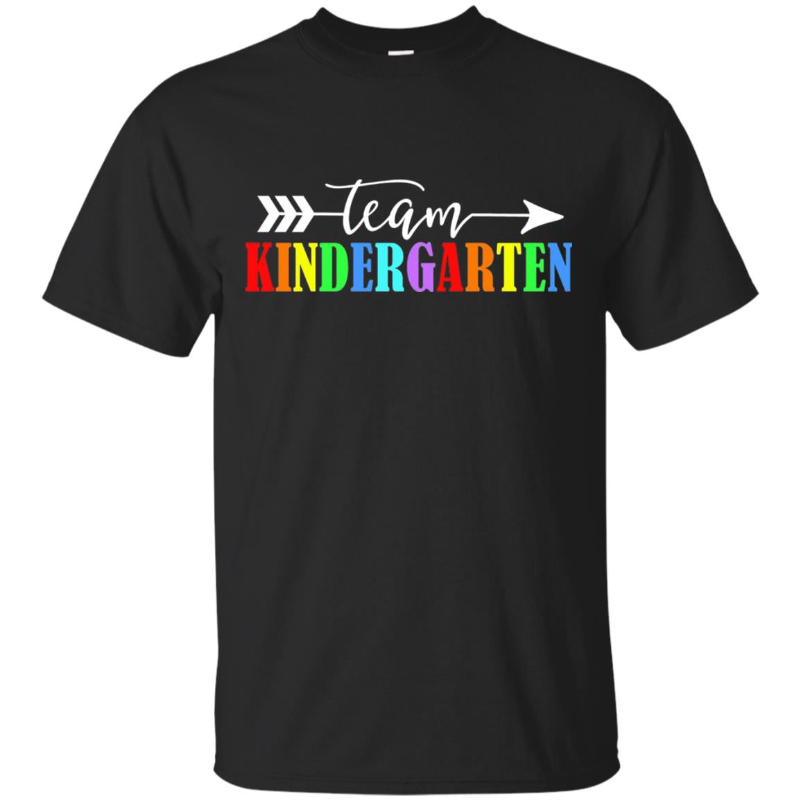 Team Kindergarten Teacher T-shirt Black