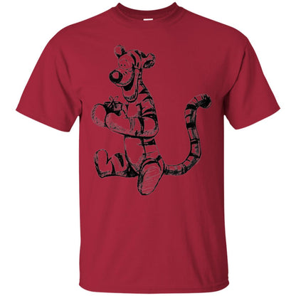 Movie T-shirt Tigger Sketch Cardinal