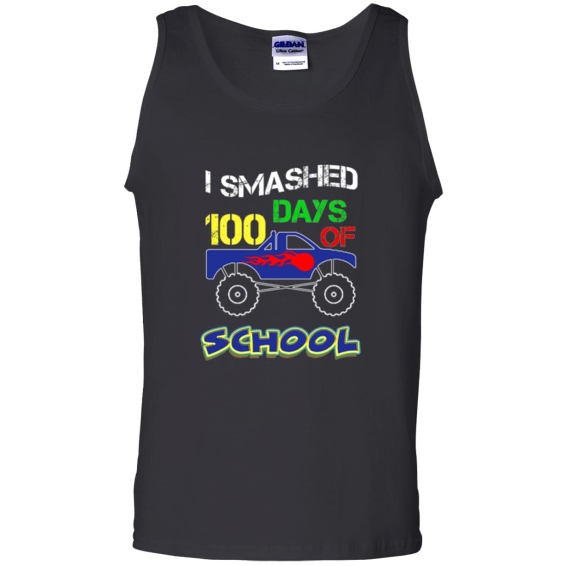 Trucker T-shirt I Smashed 100 Day Of School Black