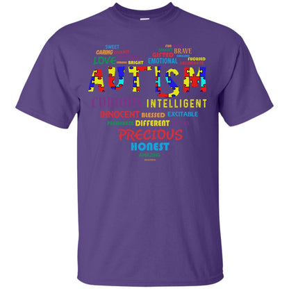 Sweet Caring Unique Love Special Autism Awareness T-shirt Purple