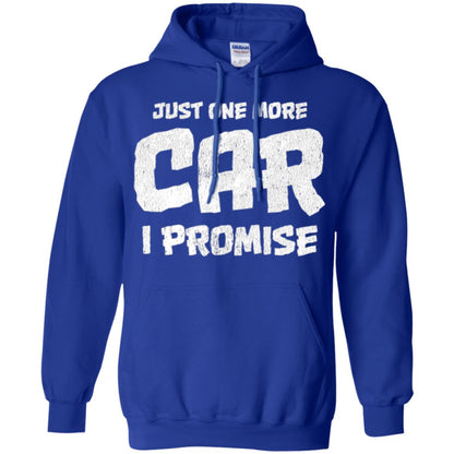 Car Lovers T-shirt Just One More Car I Promise Royal