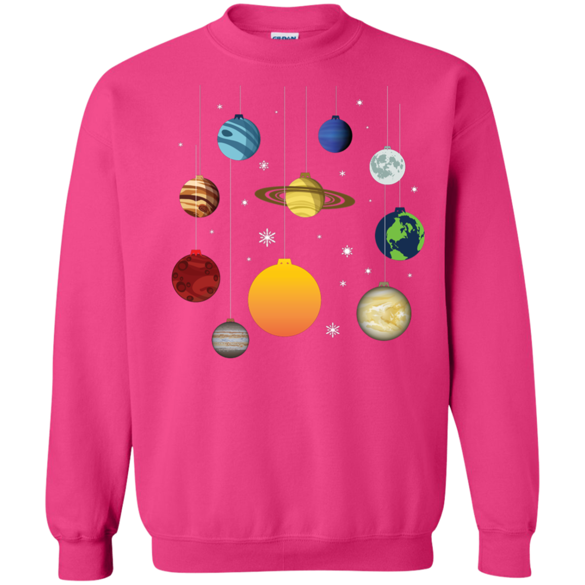 Christmas T-shirt Joy To Universe Christmas Heliconia