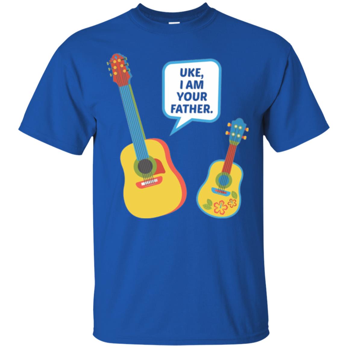 Ukulele Lovers T-shirt Uke I Am Your Father Royal