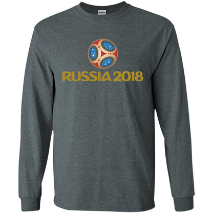Football T-shirt Russia 2018 World Cup Dark Heather
