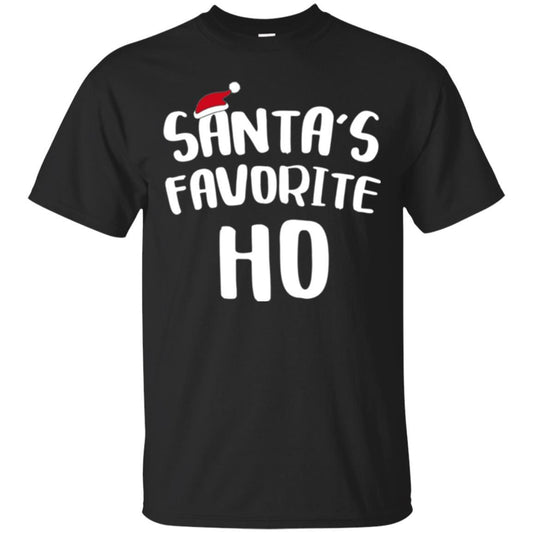 Christmas T-shirt Santa's Favorite Ho T-shirt Black
