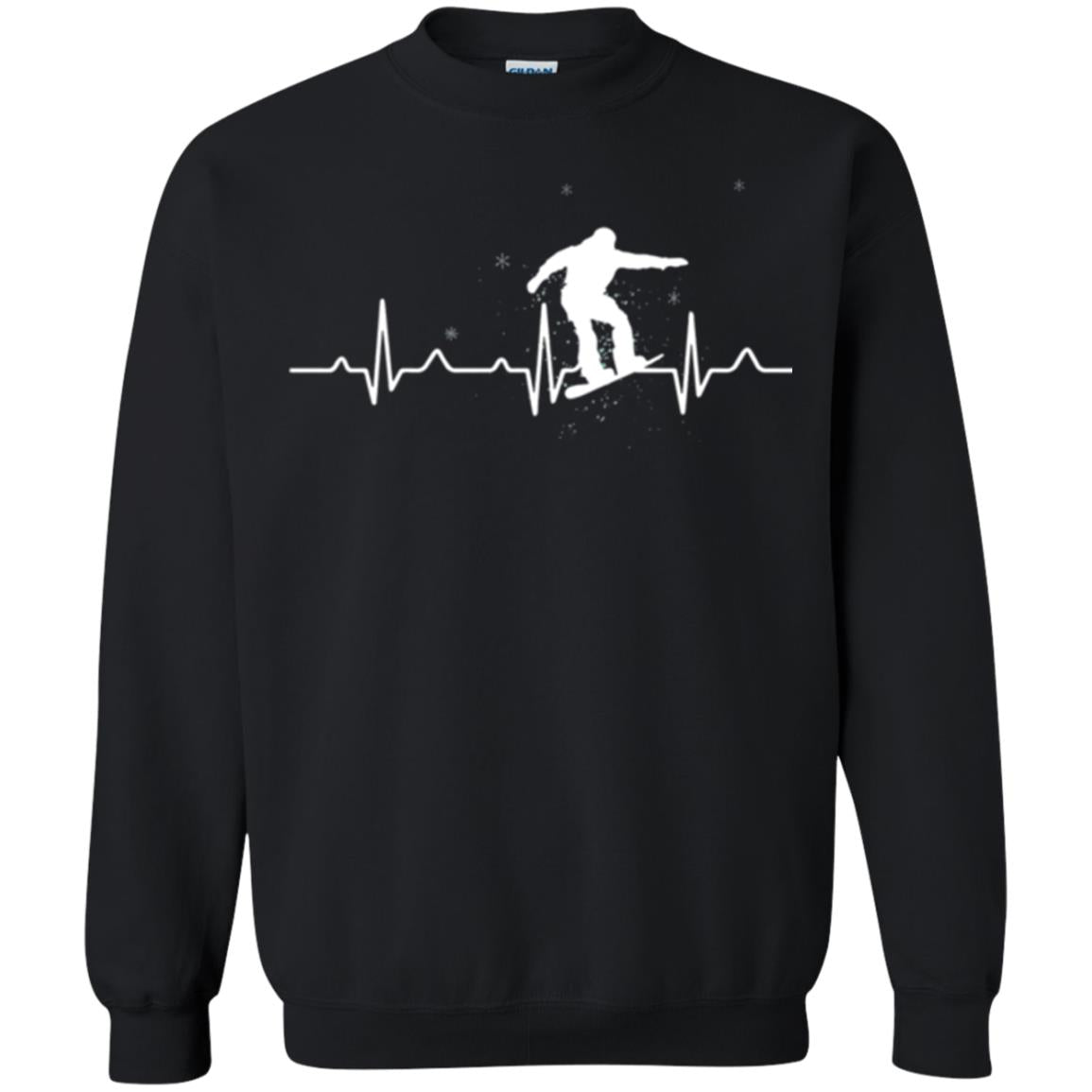Heartbeat Snowboarding T-shirt Black