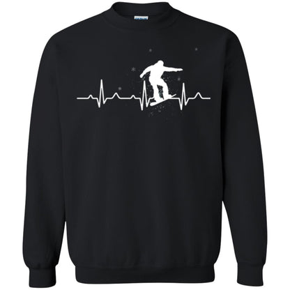 Heartbeat Snowboarding T-shirt Black