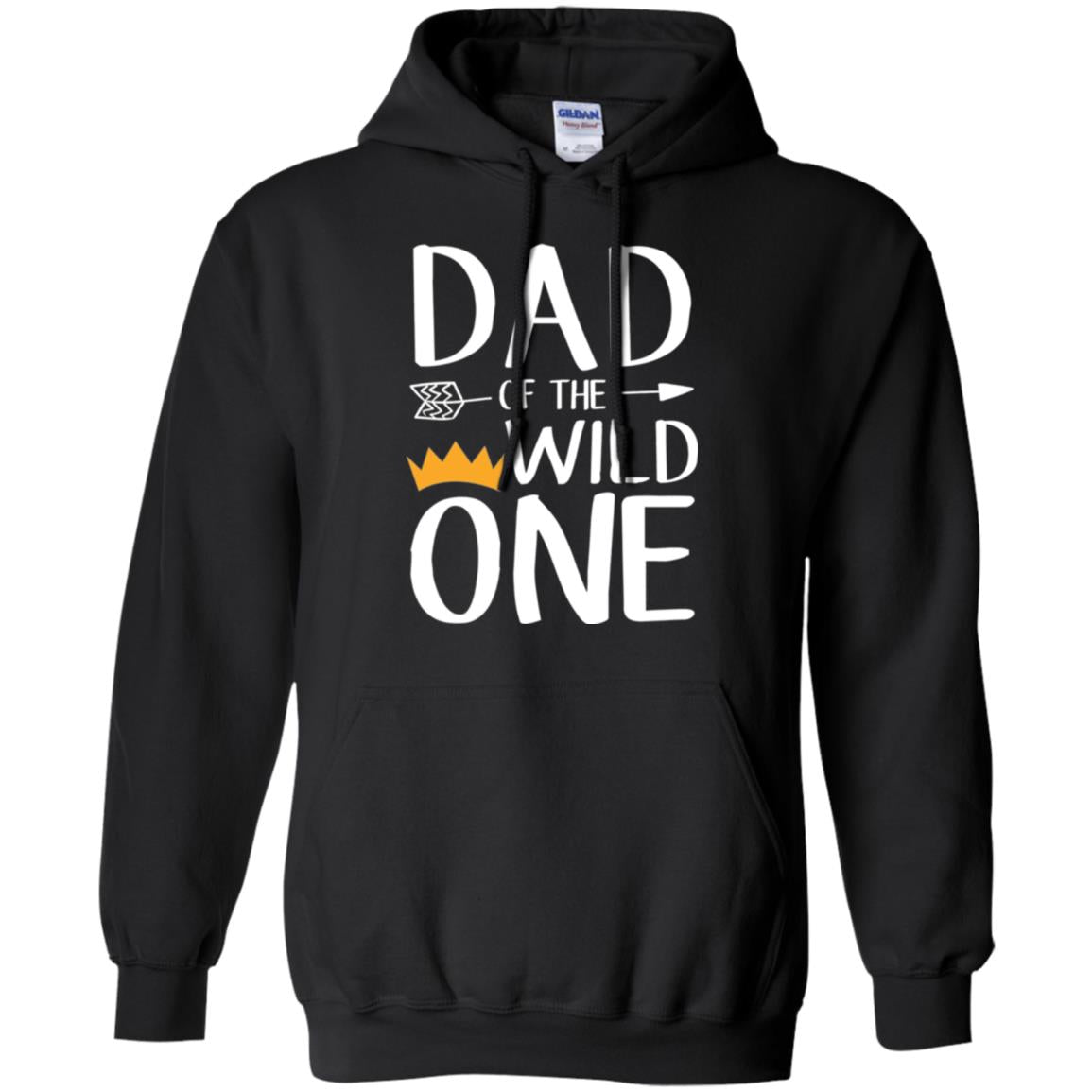 Dad Of The Wild One Daddy T-shirt Black