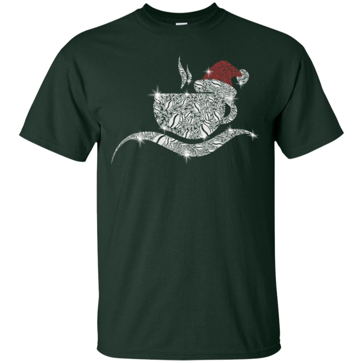 Coffee Glass Christmas Gift Drinking Lovers Shirt Forest