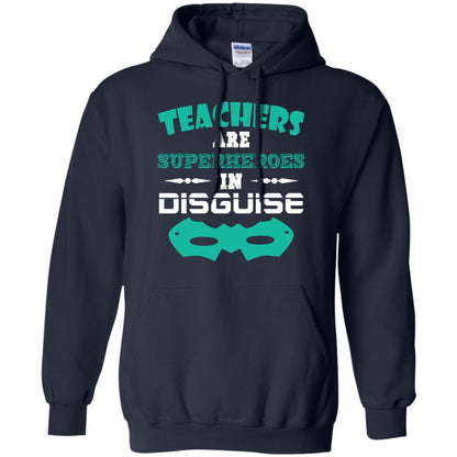 Teachers Are Superheroes In Disguise Movie Lover T-shirt Navy