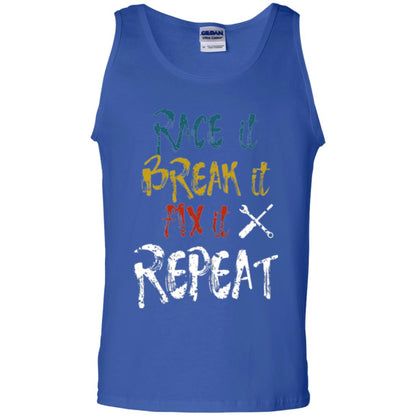 Mechanic T-shirt Race It Break It Fix It Repeat Royal