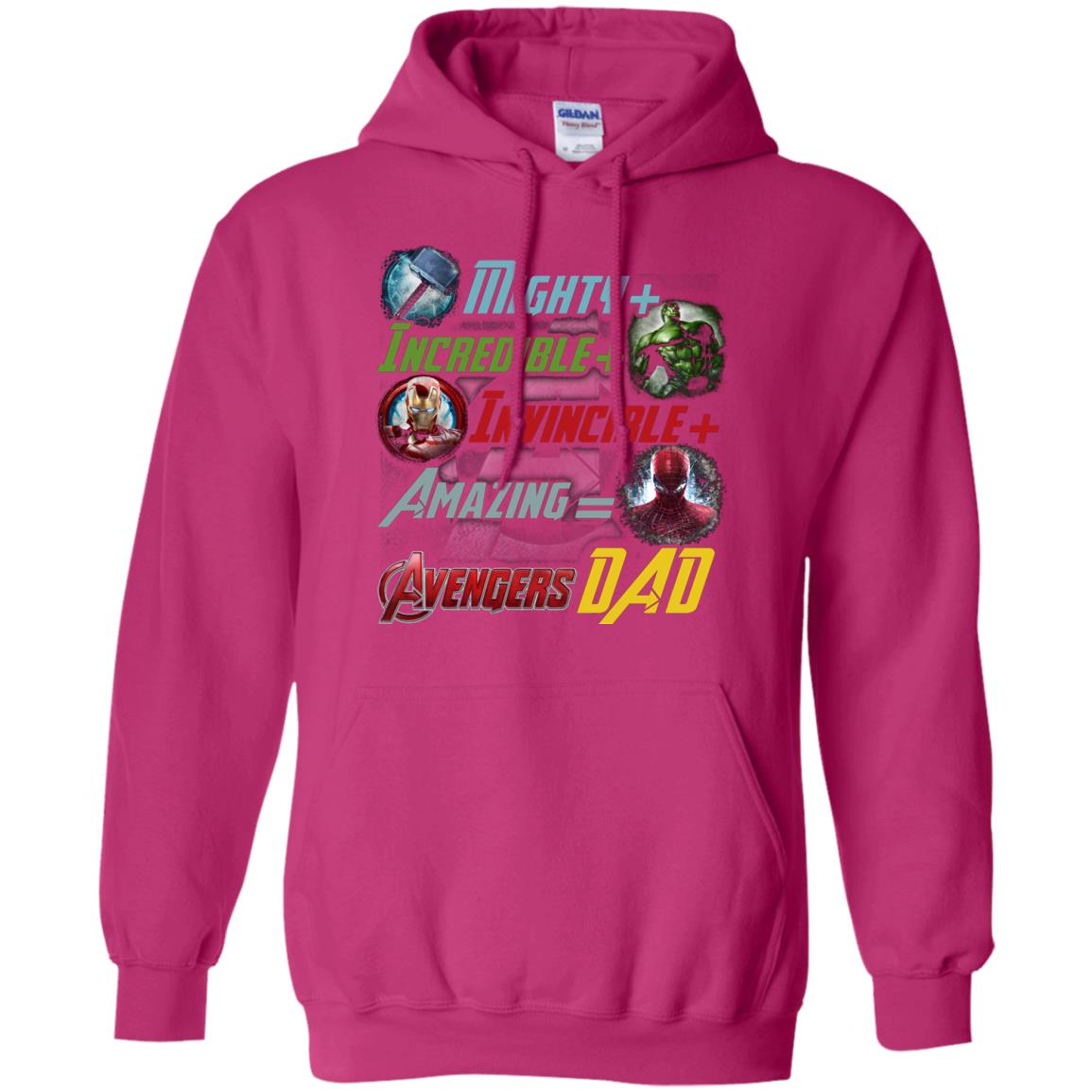 Mighty Incredible Invincible Amazing Dad Movie Fan T-shirt Heliconia