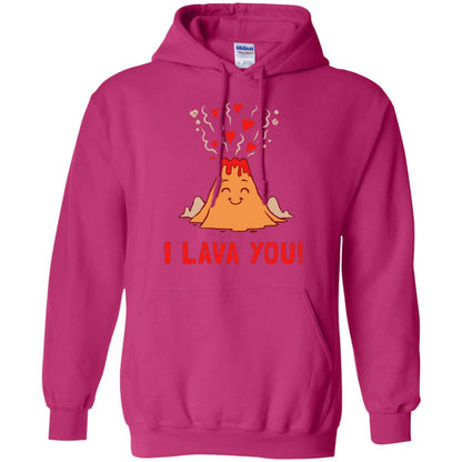 Funny Volcano Valentines Love T-shirt I Lava You T-shirt Heliconia