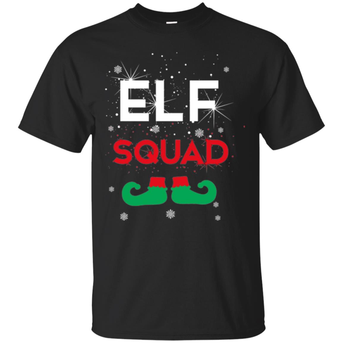 Christmas T-shirt Elf Squad Black