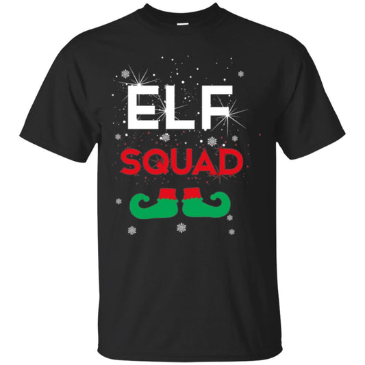 Christmas T-shirt Elf Squad Black