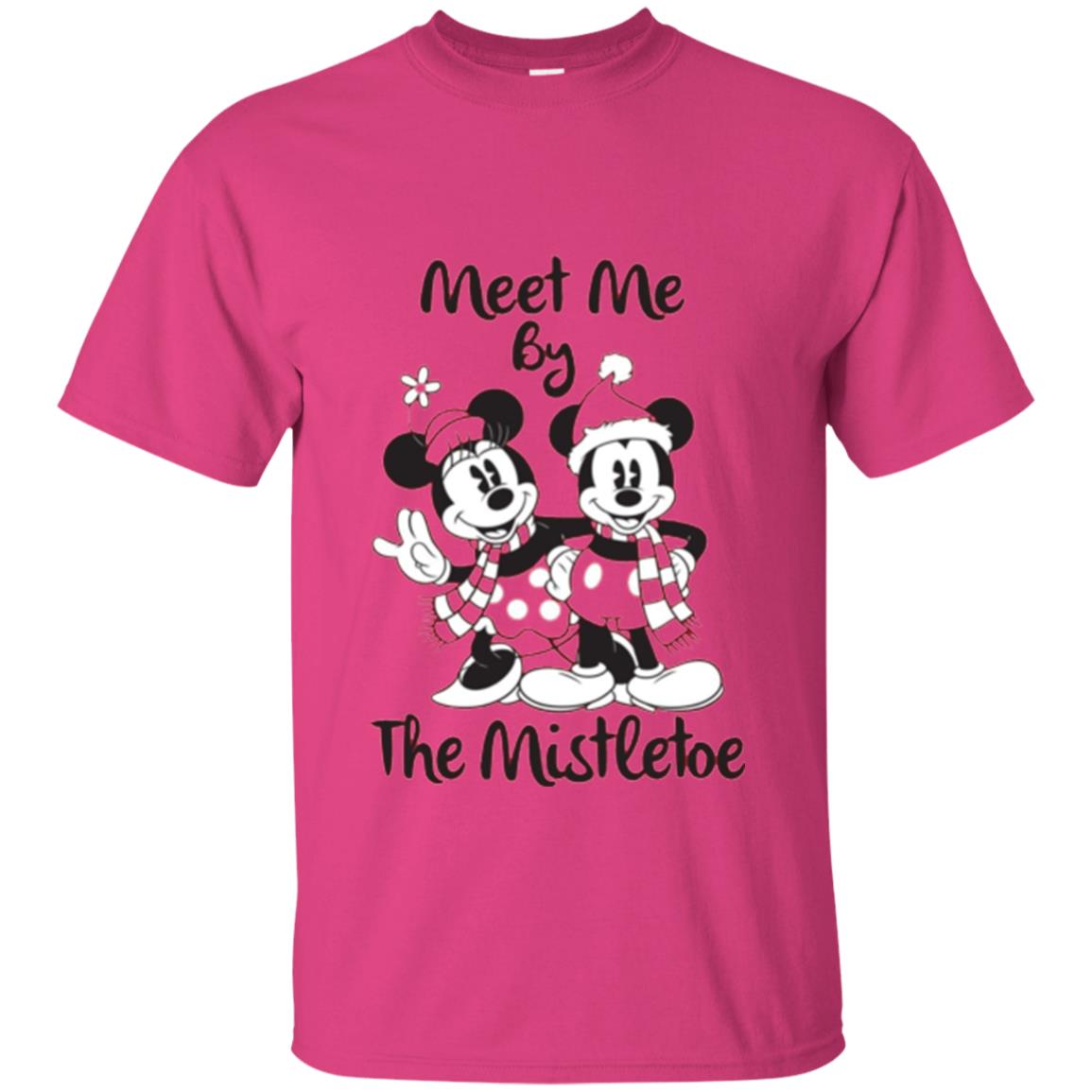 Christmas T-shirt Meet Me By Mistletoe Heliconia