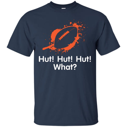 Football Crusher T-shirt Hut Hut Hut What Navy