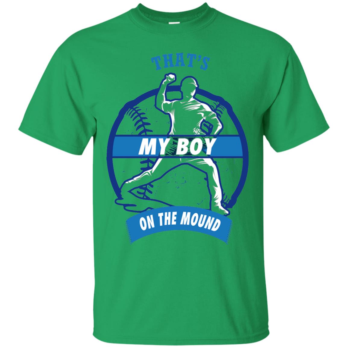 Thats My Boy On The Mound Softball Pitcher Shirt Irish Green